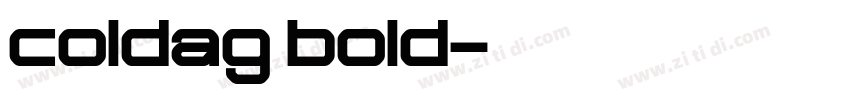 coldag bold字体转换